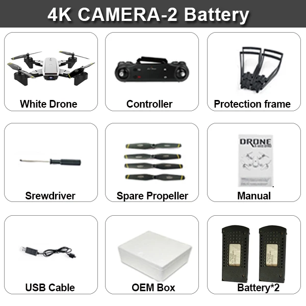 SG700D 4K Квадрокоптер Дрон Дроны с камерой Hd мини Дрон Rc вертолет игрушки профессиональный Дрон Com камера Квадрокоптер гоночный - Цвет: 4K White 2B