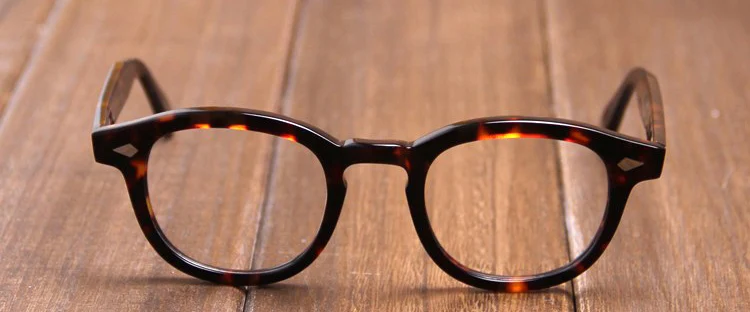 Очки от Jonny Depp, ацетатные оптические очки, оправа для мужчин и женщин, компьютерные прозрачные очки, фирменный дизайн, винтажные, высокое качество, Q317