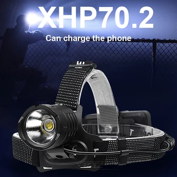 

Powerful Led Headlamp 18650 XHP70.2 Led Headlight Rechargeable USB Head Flashlight XHP70 Zoom Head Torch Light XHP70 waterproof