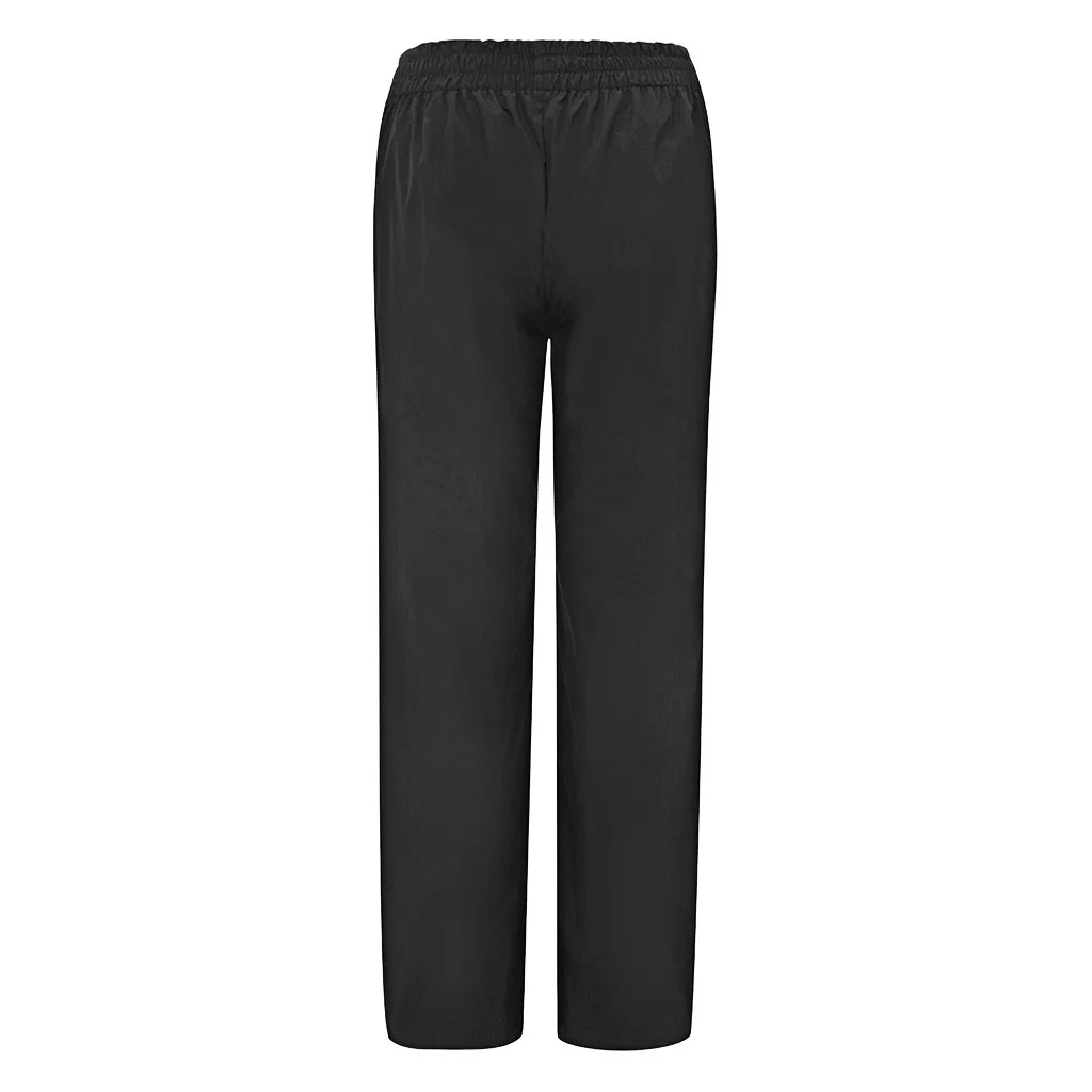 Womens Waterproof Breathable Rain Pants Pure Color Windbreak joggers women Ladies Trousers pantalones mujer cintura alta#PYF