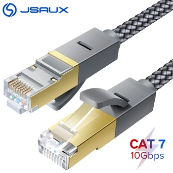 

JSAUX Ethernet Cable RJ45 Cat7 Lan Cable UTP RJ45 Network Cable for Cat7 Compatible Patch Cord for Modem Router Cable Ethernet