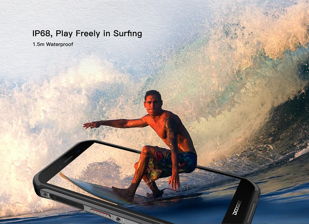  DOOGEE S40 IP68/IP69K 4G Rugged Mobile Phone 3GB RAM 32GB ROM Android 9.0 5.5 inch 4650mAh MT6739 Q