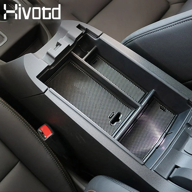 Hivotd Для Chevrolet Equinox ABS подлокотник коробка для хранения центральная консоль контейнер лоток для укладки аксессуары для уборки