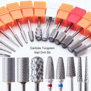 

Tungsten Carbide Ceramic Nail Drill Bit Milling Manicure Cutter Corundum Pedicure Accessory Nail File Polishing Tools LA01-21-1