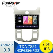 Funrover 2.5D+ ips android 9,0 автомобильный Радио gps навигация 2 din dvd плеер для Kia Forte Cerato Koup 2008-2012 мультимедийный плеер FM