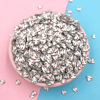 

100g Polymer Mushroom Slice Hot Clay Sprinkles for Crafts Making DIY Crystal Mud Sharker Card Filling Nail Art Decoration 5mm