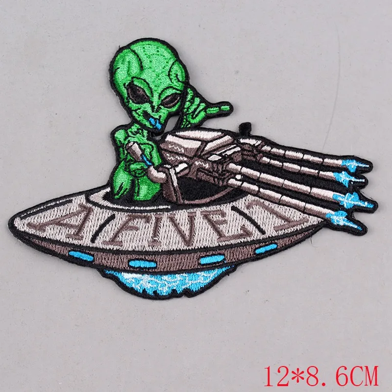 Pulaqi Van Gogh Patch Iron On Patches Embroidered Patches For Clothing Vikings Patch for Clothes Appliques Stripes On Clothes F - Цвет: CZ-PE4740CT