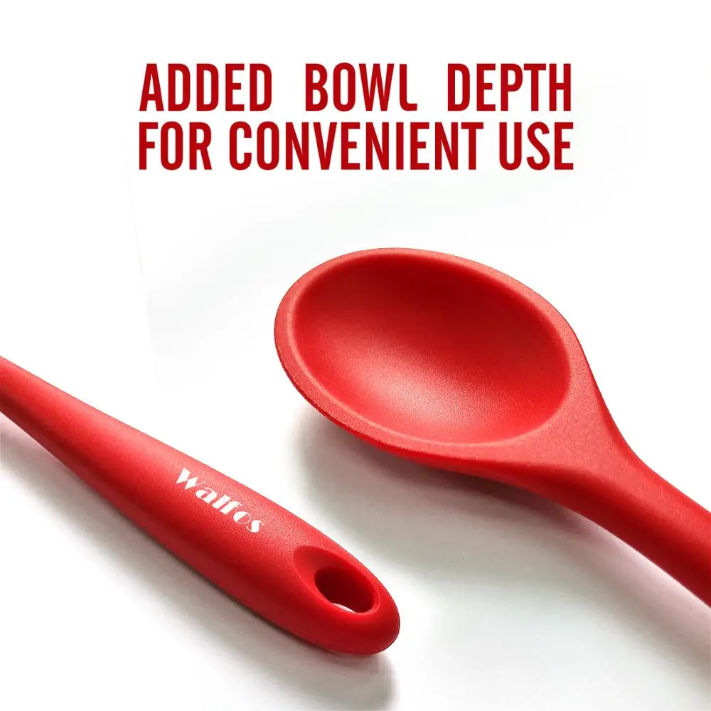 Cake Butter Spatula Silicone Spoon Mixing Spoon Long-Handled Cooking Utensils Tableware Kitchen Soup Spoons Mixer Cooking kitchen utensils