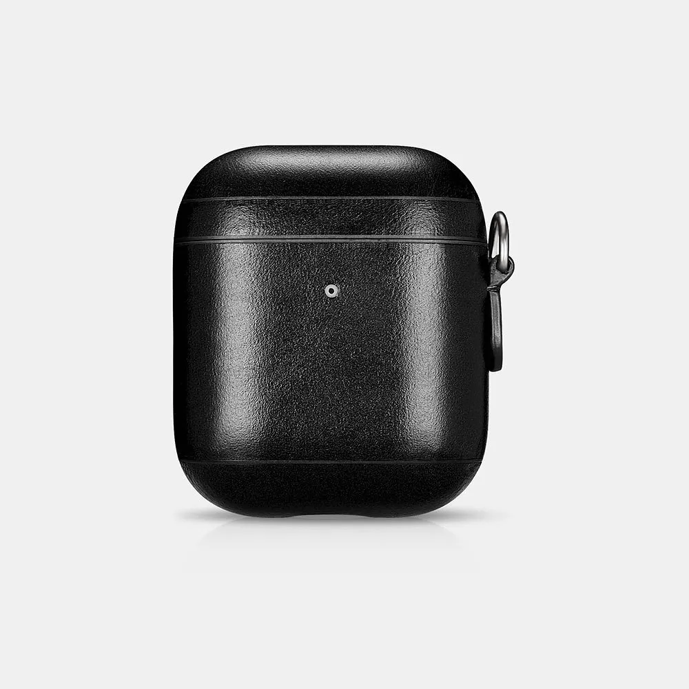for Apple Airpods 2 Leather Case for Airpods Protective Case Vintage Design Headphone Leather Case LED Light Cover