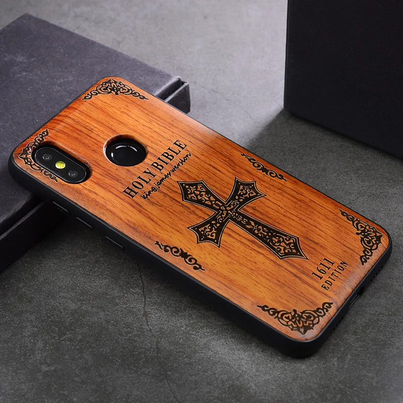 SJ Деревянный ящик для Xiao mi Red mi Note 8 7 K20 Pro натуральный деревянный ТПУ чехол для телефона для Xiaomi mi 8 9 SE Lite mi x 2 2S 3 задняя крышка - Цвет: SJ