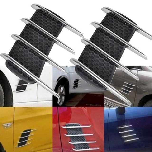 2pcs Ob-59 Car Air Intake Flow Vent Fender Sticker Hood Side Door 3d  Styling Auto Decorative Sticker - Car Stickers - AliExpress