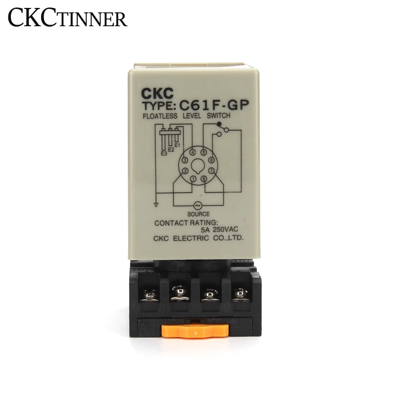 Bomba do Interruptor do Controlador do Nível da Água C61f-gp Comuta Automaticamente com o Soquete Baixo Dc24v Ac220v Ac380v a