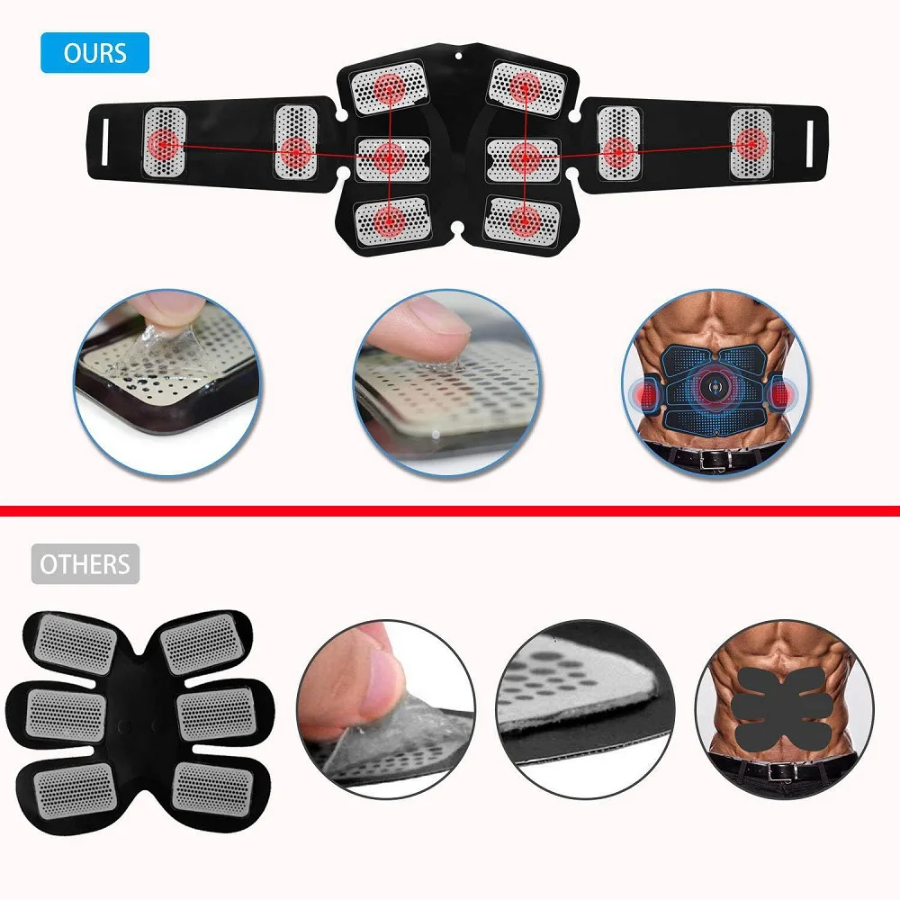 Home Gym Stimulator Muscle Trainer Exercise Bodybuilding Smart Massage Machine Wireless Workout Sport Press Fitness Equipment