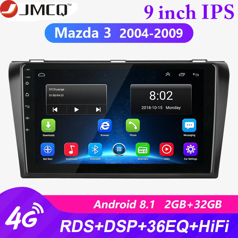 

Android 8.1 2 din Car Radio Multimedia Player For Mazda 3 2004-2009 maxx axela RDS DSP Navigation GPS Head Unit Auto Stereo