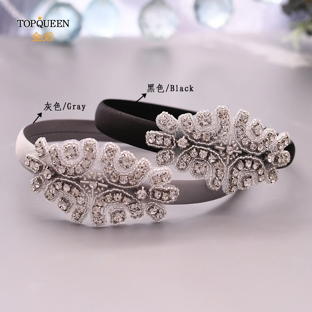 TOPQUEEN S03-FG свадебные аксессуары для волос обруч для головы свадебный тиара, свадебное головное украшение Новое поступление Свадебные повязки на голову