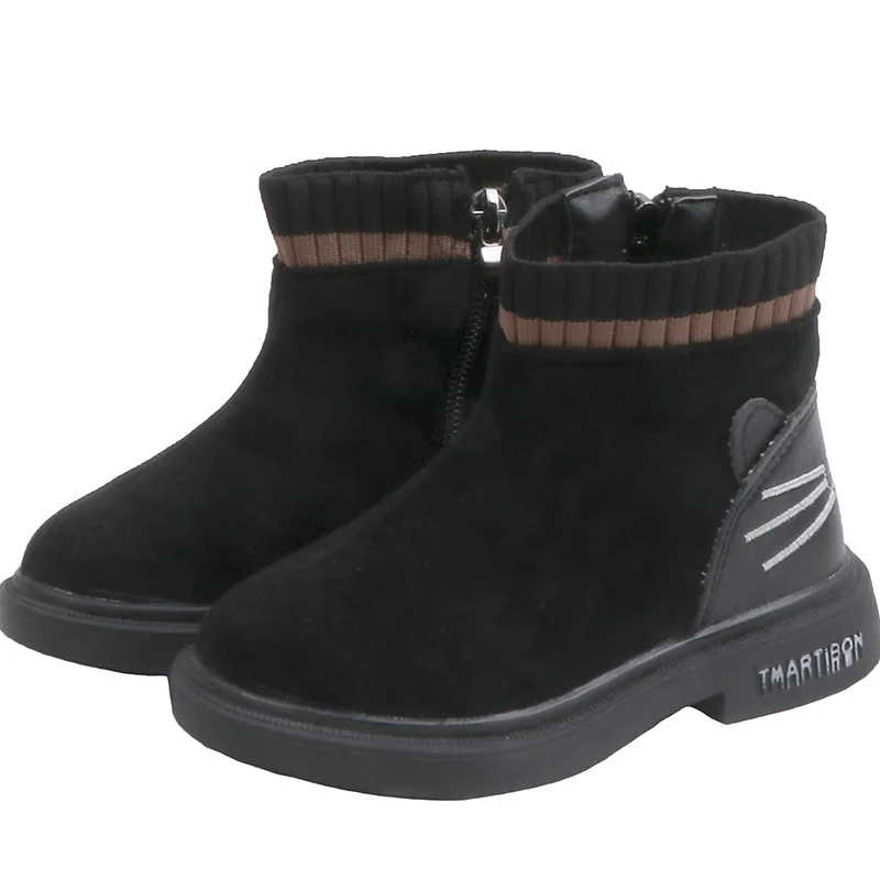 Детские boots19; сезон осень-зима; Новинка для мальчиков и девочек модные ботинки в Корейском стиле; одежда с завязками; женские брендовые ботинки с мягкой подошвой фоны для фотосъемки с изображением ботильоны
