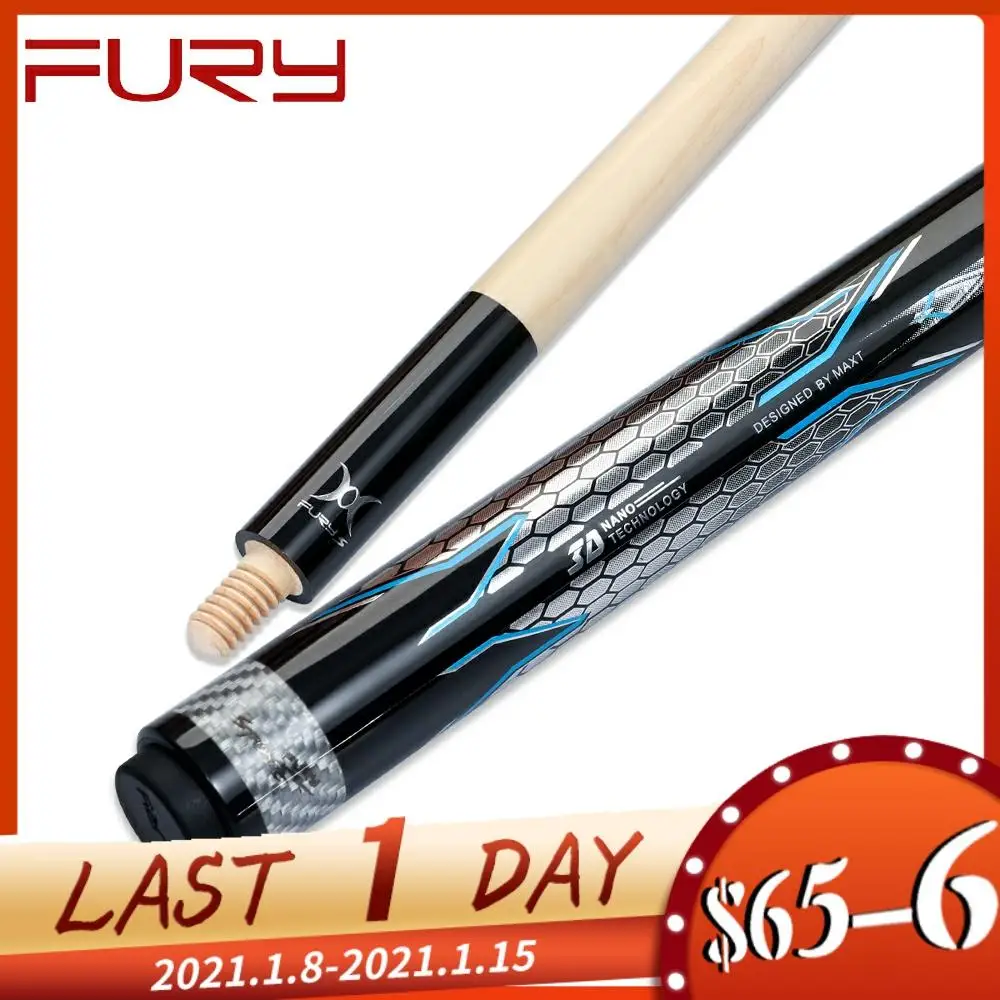 Новинка FURY Billiard Jump Cue FS PJ 1 углеродное волокно Stick 13 мм Tip 108 см длина черный 8