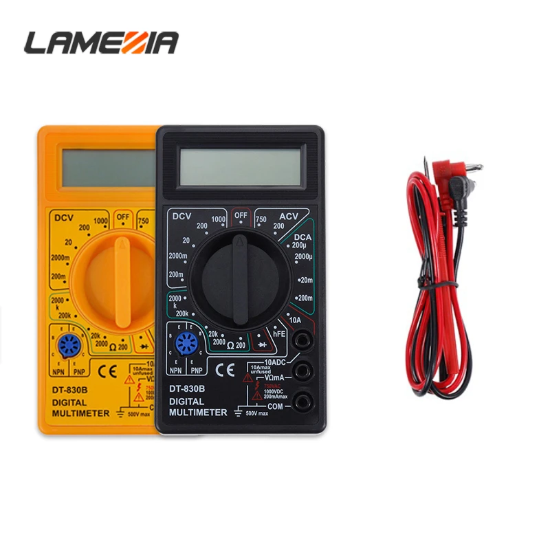LAMEZIA AC/DC Digital Display Voltmeter Mini Universal Electric Meter Hold Type Multimeter Electrician Tester Instrument LAMEZIA AC/DC Digital Display Voltmeter Mini Universal Electric Meter Hold Type Multimeter Electrician Tester Instrument
