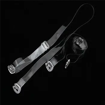 

1 pair Women Transparent Detachable Steel Hook Invisible Bra Clear Straps Bra Replacement Strap Accessories