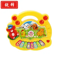 Мультяшная электронная клавиатура животное Ферма Музыка пианино Раннее детство обучающая Детская электрическая музыкальная игрушка
