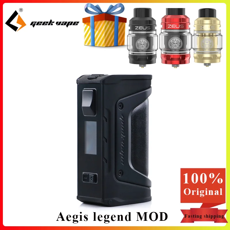 Mod vape GeekVape Aegis Legend 200W TC Box MOD by Dual 18650 electronic cigarette vape mod & 5ml zeus Sub ohm Tank VS Aegis solo Mod vape GeekVape Aegis Legend 200W TC Box MOD by Dual 18650 electronic cigarette vape mod & 5ml zeus Sub ohm Tank VS Aegis solo