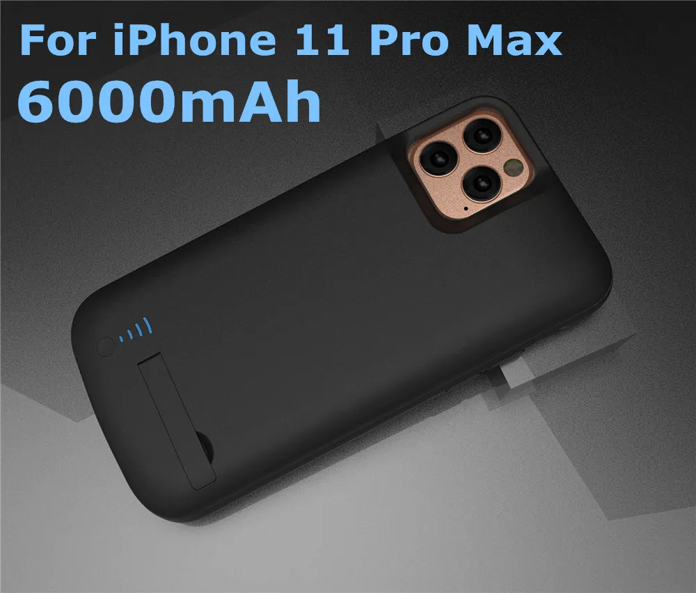 NTSPACE для iPhone 11 Pro Аккумулятор max зарядное устройство Чехлы резервного питания банк ударопрочный зарядный чехол для iPhone 11 Pro power Case - Цвет: 6000mAh 11 Pro Max