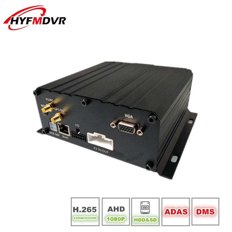 Профессиональный автомобильный Мобильный dvr H.265 CCTV GPS 4G 3G mdvr с ADAS + DSM новый дизайн