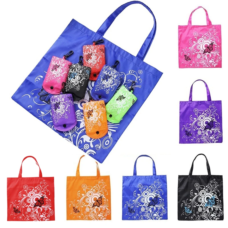 Multi Color Folding Shopping Bag Eco Friendly Ladies Gift Foldable Reusable Tote Portable Travel Shoulder Grocery | Дом и сад