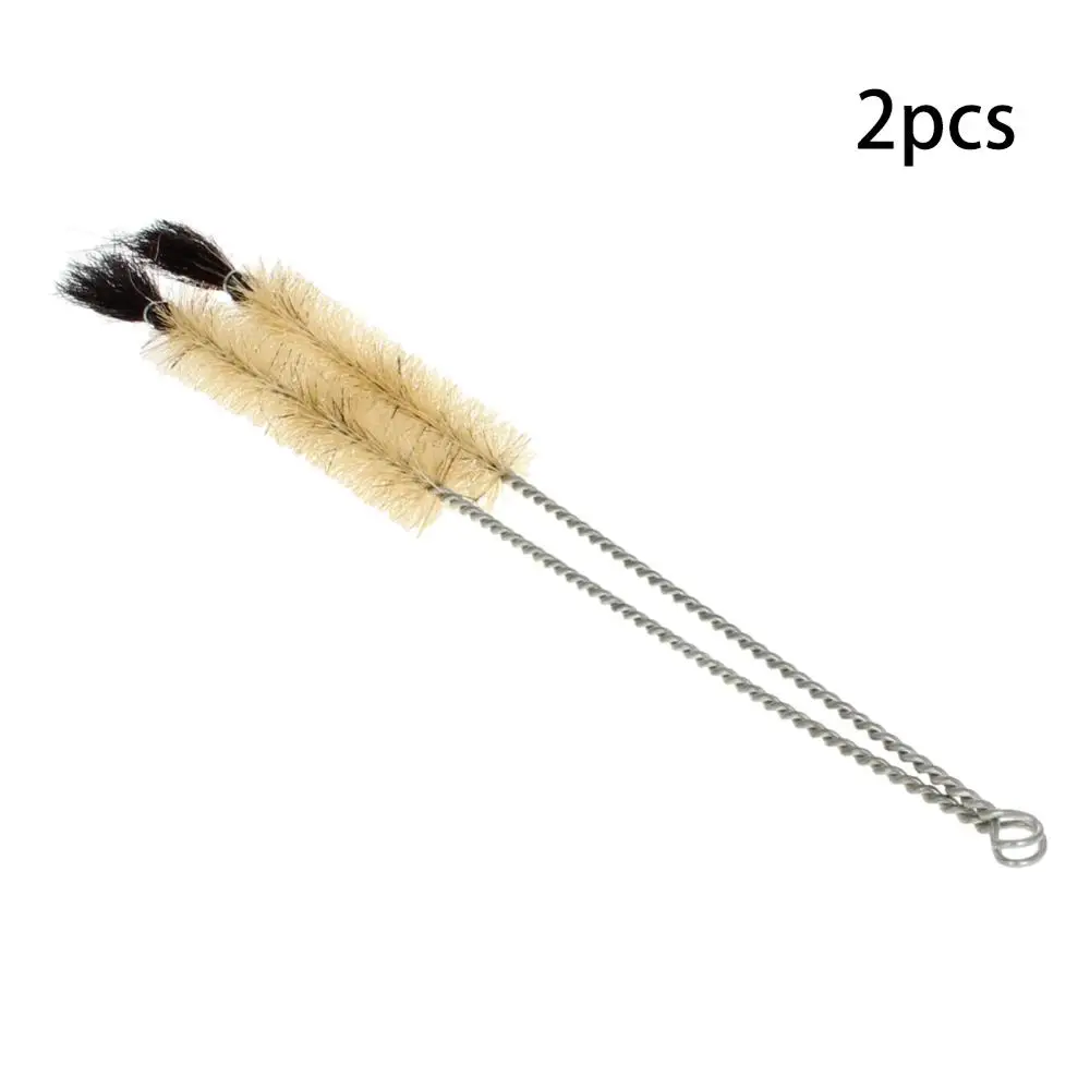 20mm In Diameter 2 шт, щетка для чистки бутылок из свиной шерсти, лабораторная кисть для чистки соломы, металлическая ручка, Набор Щеток Для Чистки - Цвет: 20mm In Diameter