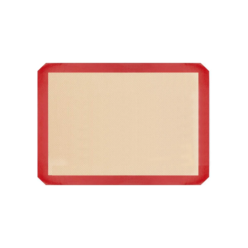 1 шт. антипригарный силиконовый коврик для выпечки лист Кондитерские инструменты коврик для раскатки теста большой размер для торта печенье Макарон популярный - Цвет: Red M