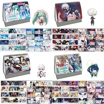 

2020 Hot Creative Japanese Anime Naruto Conan Series Desk Calendar DIY Cartoon Characters Coil Calendars Daily Schedule Planner