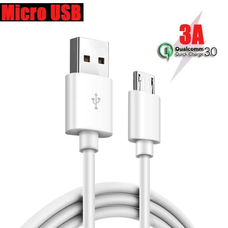 

Original Micro USB Cable 3A Android Smartphone Cable Fast Charging Wire Rapid Charged Data Cord Quick Charge 30 Line for Samsung