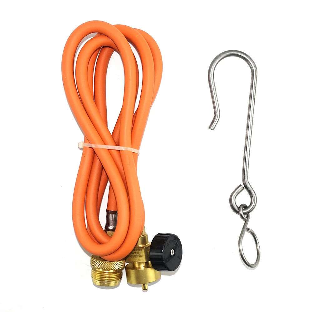 Gas Torch Welding Torch Gas Braze Welding Torch Hose CGA600 1.5m (5ft) Hose and Belt Hook for MAPP Torch Extension Kit