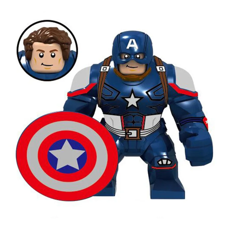 

Super Heroes Marvel Avengers Endgame Captain America Spider-Man Fire Elemental Wind element Figures Building Blocks Toys Gifts