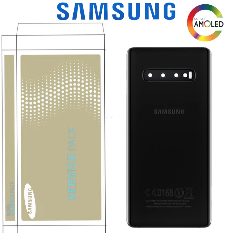 Оригинальное заднее стекло для SAMSUNG Galaxy S10 задняя крышка телефона 10 Plus G975 чехол