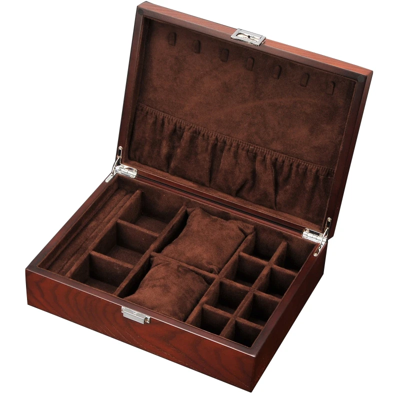 

Exquisite Jewelry Box Women Leather Packaging Necklace Rings Earrings Bracelet Storage Organizer Display Gift Boxes Case
