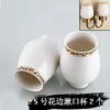Household Toothbrush Ceramic Cup Set Toilet Cup Soap Dispenser Bathroom Double Cup Mouth Cup Replacement Cup Toilet Brush Glass ► Photo 3/5