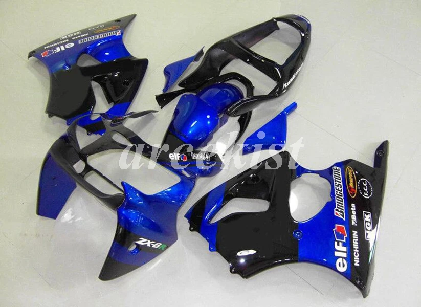 4 подарки ABS инжектор мотоцикл обтекатели комплект подходит для kawasaki Ninja ZX-6R 636 6R 00 02 01 2000 2001 2002 корпус синий глянцевый