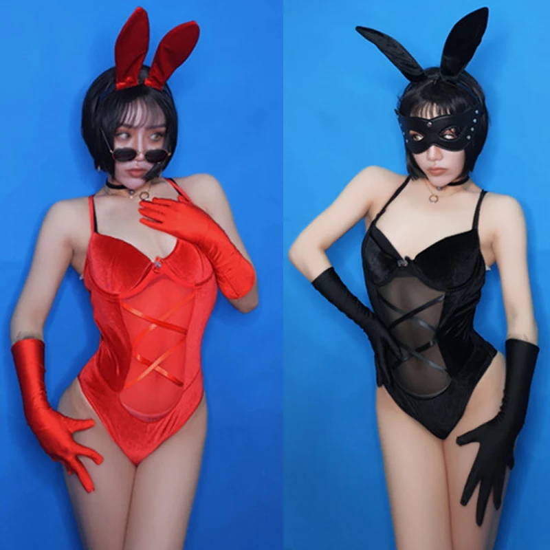 Бар Ds сценический праздничный наряд сексуальный Банни Униформа боди Ночной клуб Dj певица Pold танцевальная одежда Кролик костюм DN4427