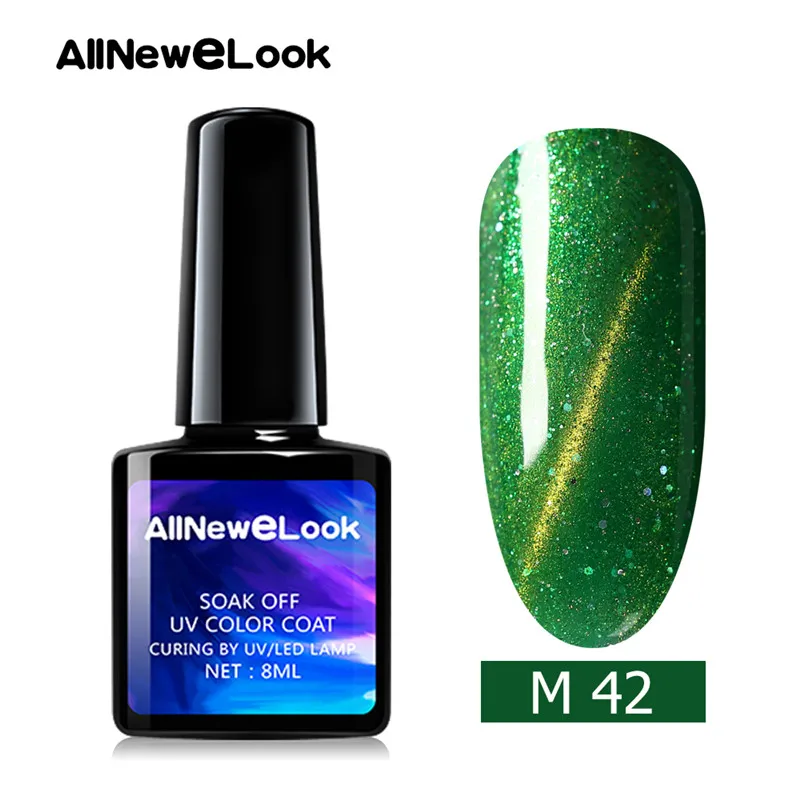42 Allnewelook Cateye 3D Гель-лак блеск для ногтей магнит 8 мл 48 цветов полигель набор для ногтей Лаки маникюрный лак - Цвет: 42