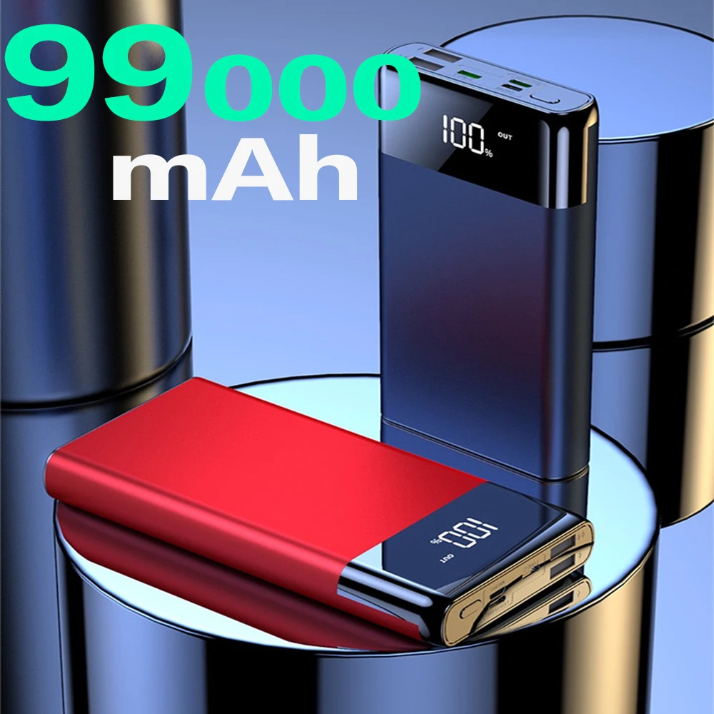 Портативное зарядное устройство 99000 мАч портативное Внешнее для Xiaomi Mi | Мобильные