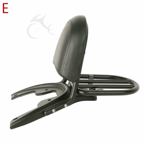 Мотоцикл съемная спинка Sissy бар для Harley Touring Street Road скользящий Electra Glide FLHT FLHX FLTR - Цвет: E