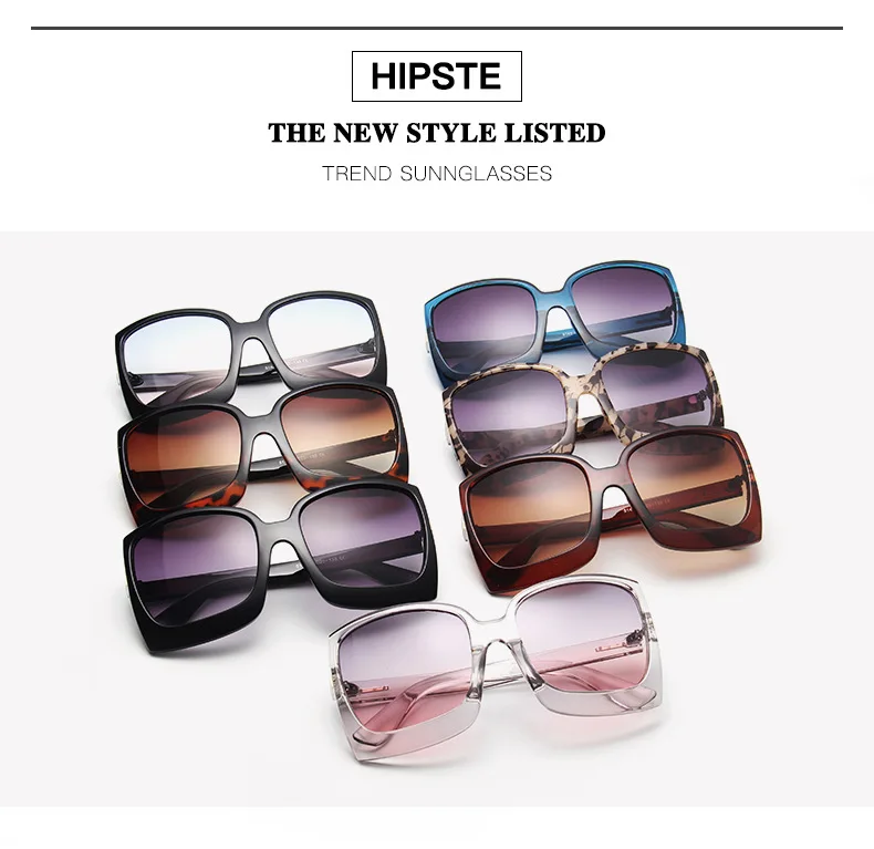 New Fashion Women's Sunglasses 2021 trend Square Sunglasses Female Designer Vintage Retro Sun Glasses For Women Gradient Classic (3)