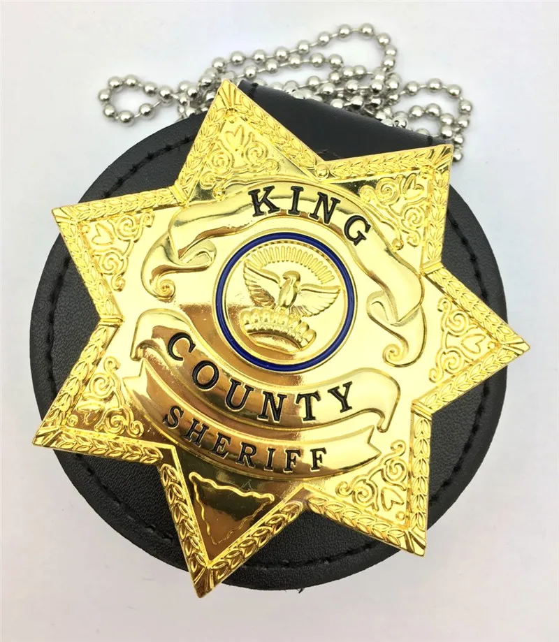 

State of rick grimes king county from the gruesome Walking Dead television series as a Pop, Replica Movie Prop Pin Badge