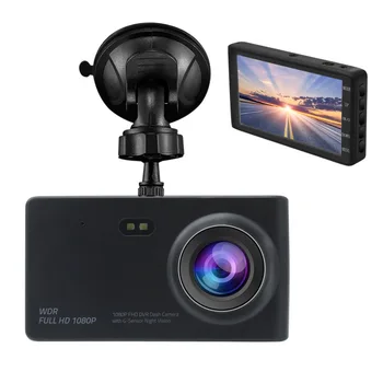 

4 Inch Car Recorder Car Camera Dashcam Full Hd 1920x1080 Night Vision Dual Lens Driving Recorder Camera Video Dual Dash Cam