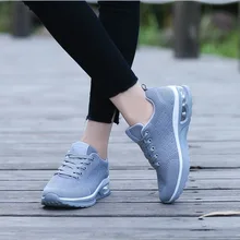 Kezrea/Женская обувь для бега с воздушной подушкой; большие размеры; Новинка года; однотонные повседневные спортивные кроссовки