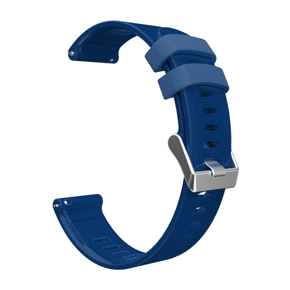deep blue 20 мм силиконовый ремешок для часов Garmin Vivoactive 3 HR Forerunner 245 645 для samsung Galaxy Watch Active gear S2 спортивный ремешок для часов - Цвет: deep blue