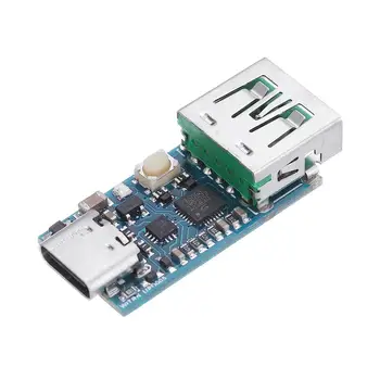 

WEB-UPD005 PD DC Decoy Detection PD2.0 3.0 Fast Charge Board With TYPE-C Female Base Supports E-Marker Line