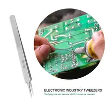 Антистатические изогнутые прямые наконечники прецизионные нержавеющие щипцы для полировки пескоструйной и матовой обработки телефона инструмент для ремонта