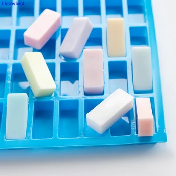 

40 Holes Strip Food Grade Silicone Mold Fondant Cake Chocolate Mold DIY Handmade Soap Silicone Mold Soap Form Baby Soap Mold